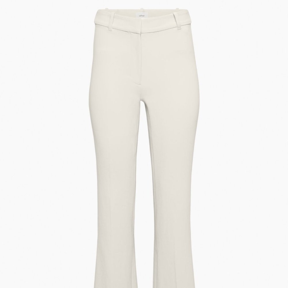 Aritzia Wilfred Cabaret Pant in Matte Pearl